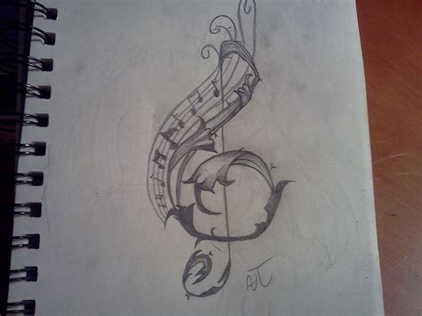 16 Cool Designs To Draw Music Notes Images Music Notes Drawing