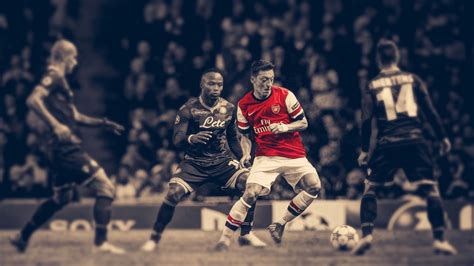 Soccer Wallpaper Hdr Arsenal Fc Mesut Ozil Mens Red And White