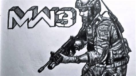 Epic Mw3 Soldier Drawing Youtube
