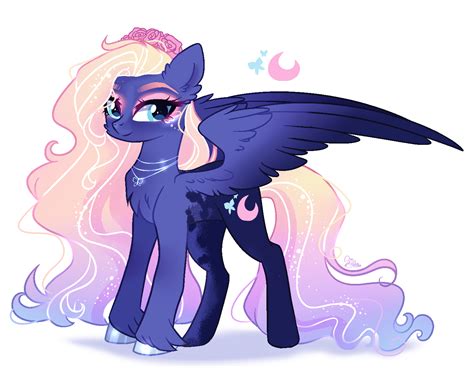 Princess Luna X Fluttershy By Gihhbloonde Mylittlepony