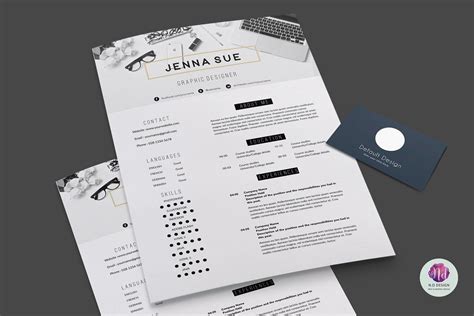 Modern 2 page CV template | Cv template, Unique resume template, Cover letter template
