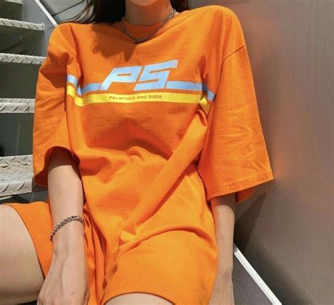 Wheat orange is an incredibly pale shade of orange that captures some of the vast energy and waving motion of an open field of grain. @uglycoats | Aesthetic clothes, Orange outfit, Types of ...