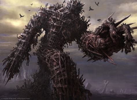 Diregraf Colossus MtG Art from Shadows over Innistrad Set by Vincent