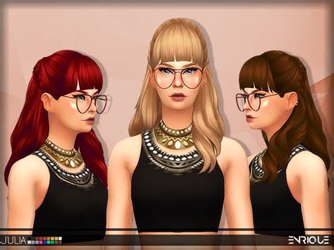 Sims 4 Maxis Match Hair With Bangs Happy Living