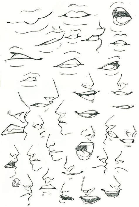 This particular body part is simple to sketch, but it has distinctive qualities that can make it a challenge to get just right. Sketch. Mouth and nose by KateCross on DeviantArt ...