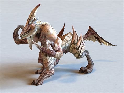 Fantasy Monster Beast Creature 3d Model 3ds Max Files Free