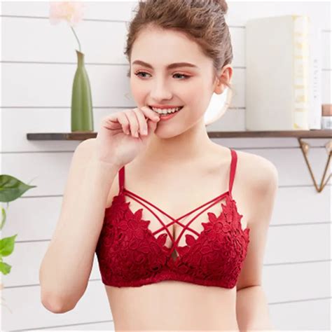 Sexy Women Lace Brassiere Bra Push Up Seamless Comfortable Wire Free