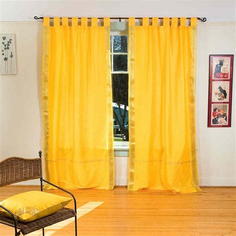 Sari Curtains Yellow Sheer Curtains Drapes Curtains Curtain Designs