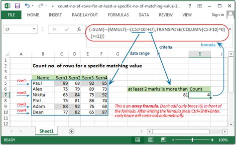 How To Count Number Of Rows In Excel Printable Templates Free