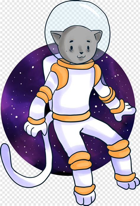 Cat Face Cat Vector Cat Paw Space Background Flying Cat Space