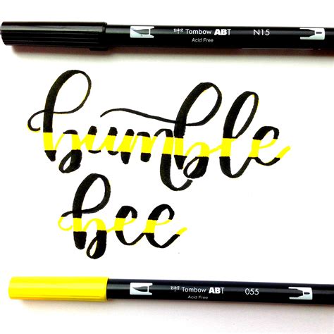 How to Create Striped Brush Lettering Using Brush Pens