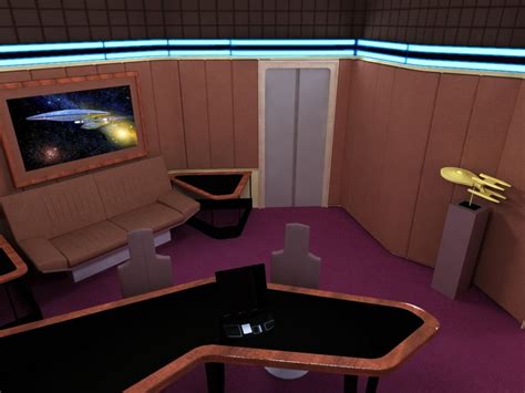 3d Interiors Of Enterprise D Fan Trek Star Trek Decor Star Trek