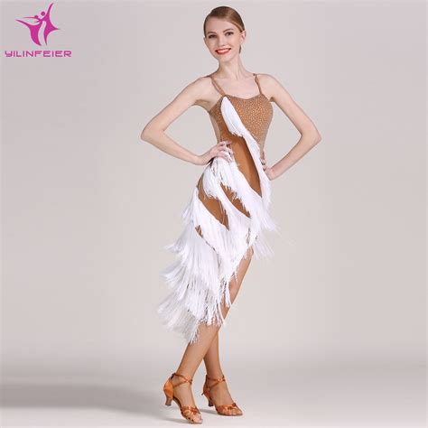 Yilinfeier Gb016 Latin Dance Costume Rumba Samba Cha Cha Dancing Dress Women Lady Dancewear