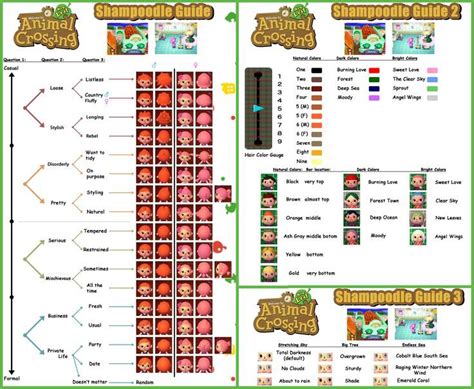 3.2 how to change the hairstyle guide showing how to choose your hair style and color at shampoodle in animal crossing: 771aa799865d3ca9e8b240e73bfdb905.jpg (736×605) | Acnl hair ...