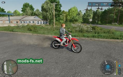 Мод на мотоцикл Lizard Crf 450r V 1000 для Farming Simulator 22