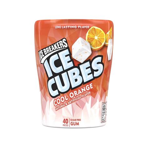 Ice Breakers Cool Orange Ice Cubes Gum 324oz Sugar Free Gum Cube