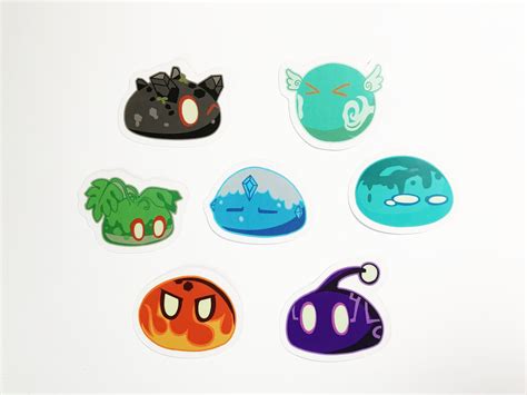 Genshin Impact Slime Sticker Etsy