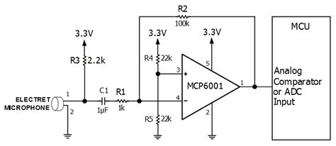 Conventional Electret Microphone Interface