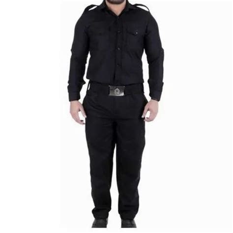 Polyester Cotton Men Black Security Guard Uniforms At Rs 650pair In Bhopal