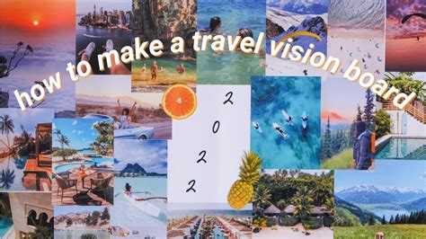 How To Make A Travel Vision Board Beginner Friendly Youtube