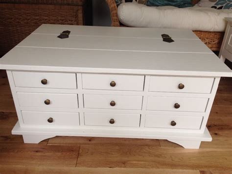 Clifton dove grey 5 drawer dressing table stool set by laura ashley £825. Laura Ashley White (Rare) Garratt Coffee Table 9 Drawer ...