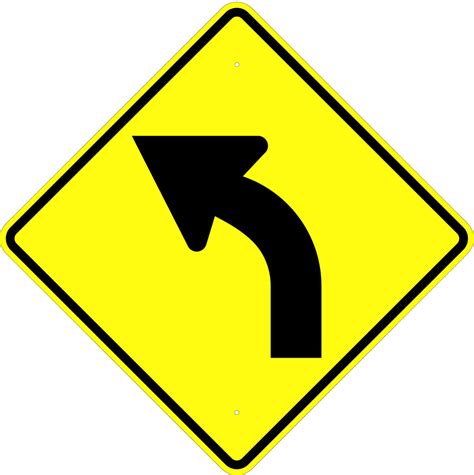 Curve Left Symbol Sign Us Signs And Safety
