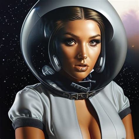 retro space babe ai generated artwork nightcafe creator