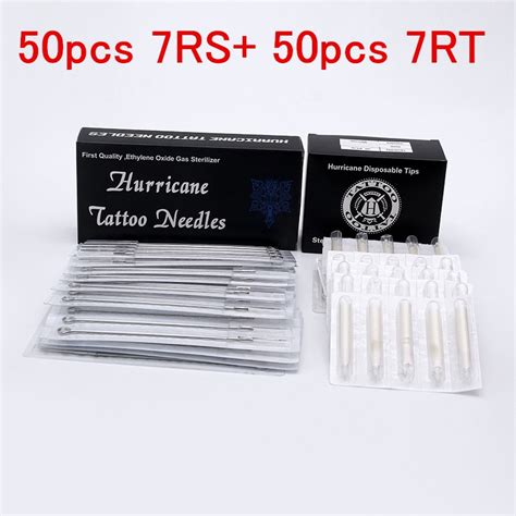Tattoo Needles And Tubes Tips Mix 7rs7rt 50pcs 7rs Sterile Tattoo