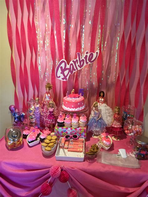 Pin By Connie Thomas On Parties Ive Decorated Barbie Birthday Party