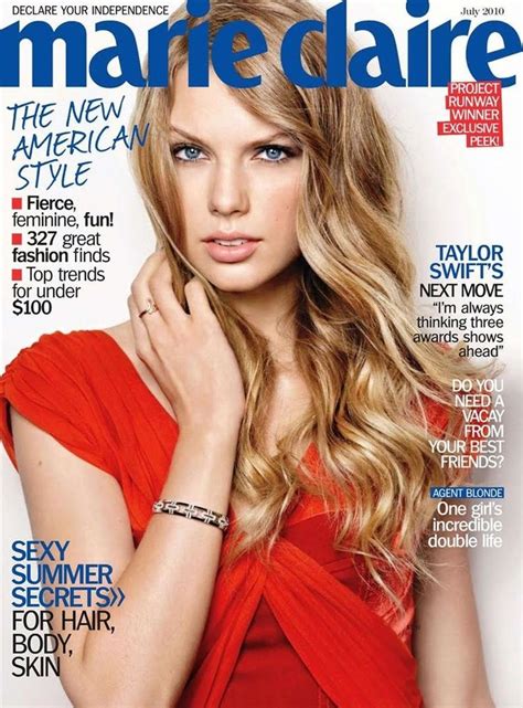 Marie Claire Magazine Cover 1 Issue July 2010 Taylor Swift Top Taylor Swift Taylor