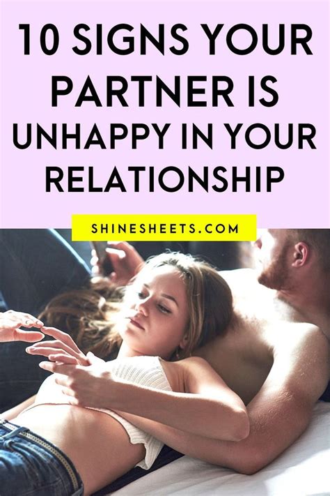 10 Signs Your Partner Is Unhappy In Your Relationship Unhappy Relationship Relationship Unhappy