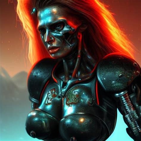 Female Terminator Ai Generated Artwork Nightcafe Creator