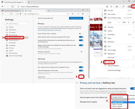 Solved How To Change The Default Search Engine In Ms Chromium Edge