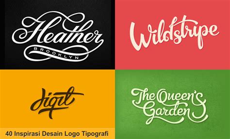 40 Desain Logo Tipografi Sebagai Sumber Inspirasi