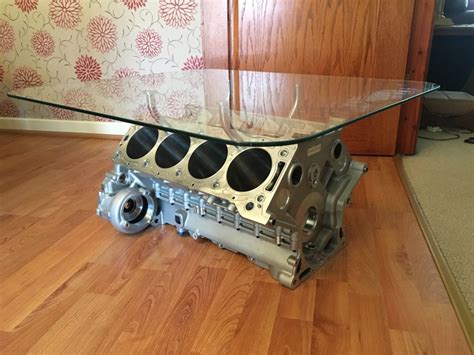 Engine Block Coffee Tables The Petrol Head Cossie Table Ford V6