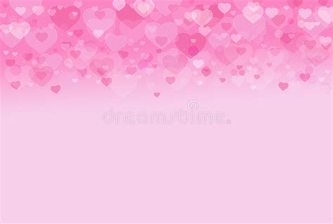 Pink Heart Valentine Sweet Background Stock Photo Image