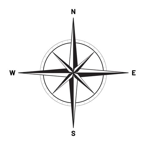 Compass Icon Free And Cardinal Directions Vector Compass Icon Compass Compass Clipart PNG And