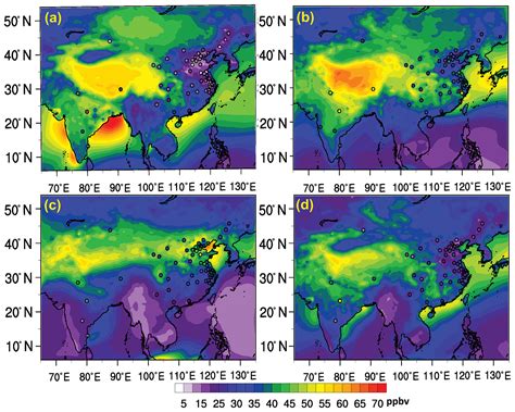 Acp Ozone Pollution Over China And India Seasonality And Sources