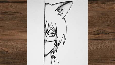 How To Draw An Anime Boy With Cat Ears Easy Drawing For Beginners