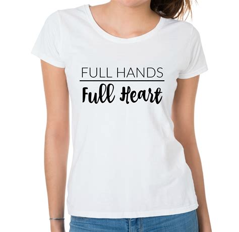Full Hands Full Heart Shirt For Mom Wunder Mom Heart Shirt Mom