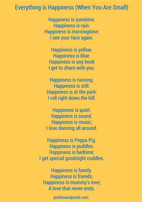 Happiness Poems