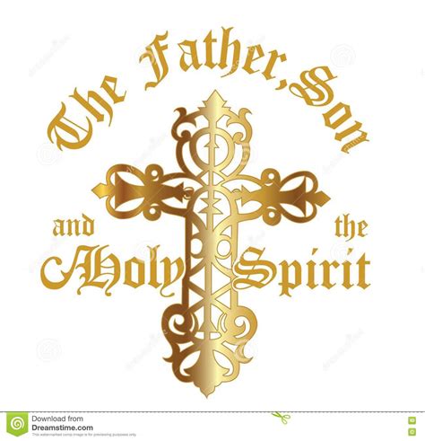 The Father Son And Holy Spirit Stock Illustration Illustration Of