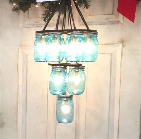 Mason Jar Chandelier 3 Tier Back Home Country Acres