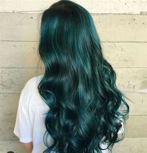 Slytherin Love Hair Styles Green Hair Dark Green Hair