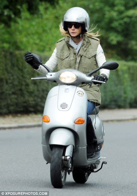 Gwyneth Paltrow Scoots Around London On A Silver Moped Daily Mail Online