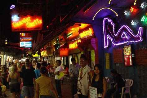 Photographs And Street Map Of Pat Pong Red Light District In Bangkok