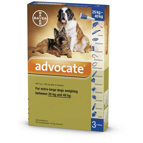 Advocate 400 Xl Dog Pet Medicines And Food From Evans Pharmacy Uk