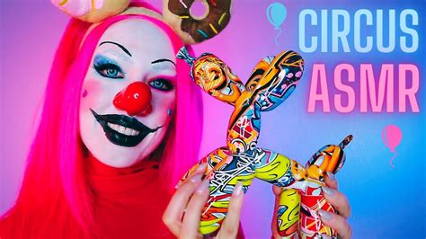 circus asmr tingles badut whisper sounds clown roleplay tapping and whispering pov harley