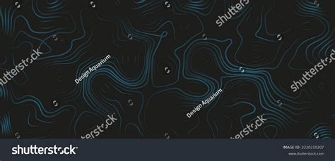 Topographic Linear Background Abstraction Place Text Stock Illustration