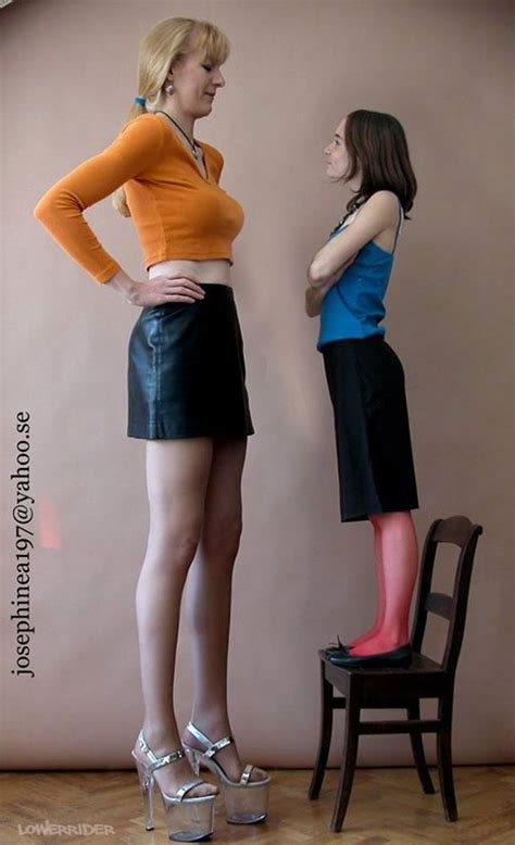 Tall Woman With Tiny Woman 2 By Lowerrider On Deviantart Tiny Woman Tall Women Tall Girl
